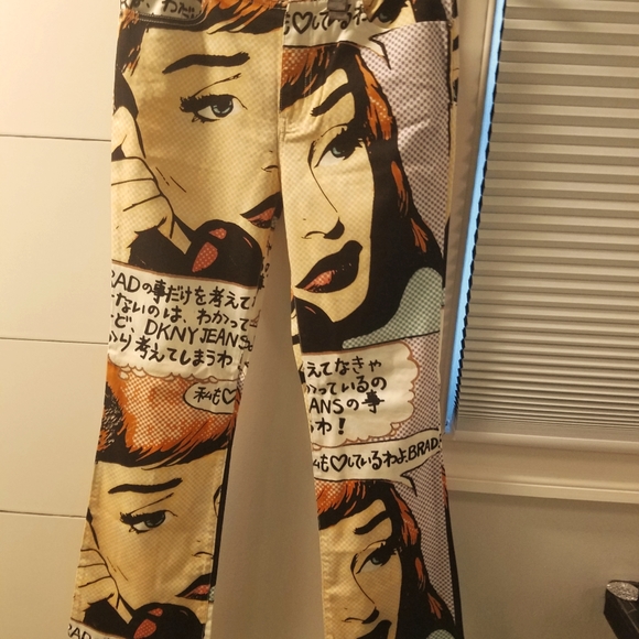 Dkny Denim - Vintage DKNY Y2K Jeans Pop Art Roy Leitchenstein 9